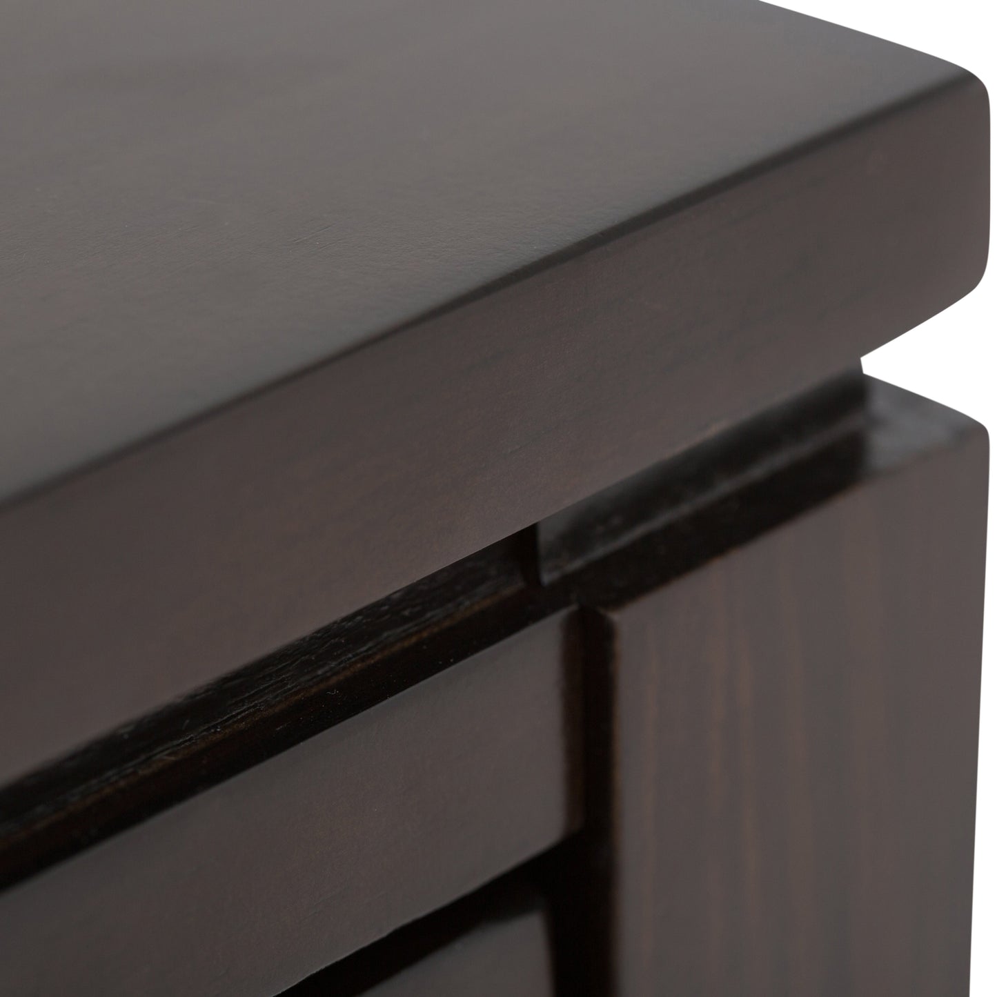Cosmopolitan 38 Inch Wide Solid Wood Console Sofa Table in Mahogany