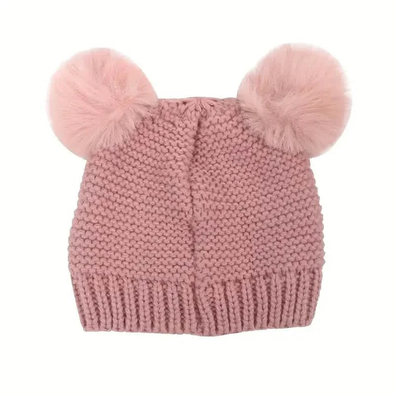 Knitted Beanie Hat, Cute Cold-proof Winter Hat For 6-24 Months Baby Girls
