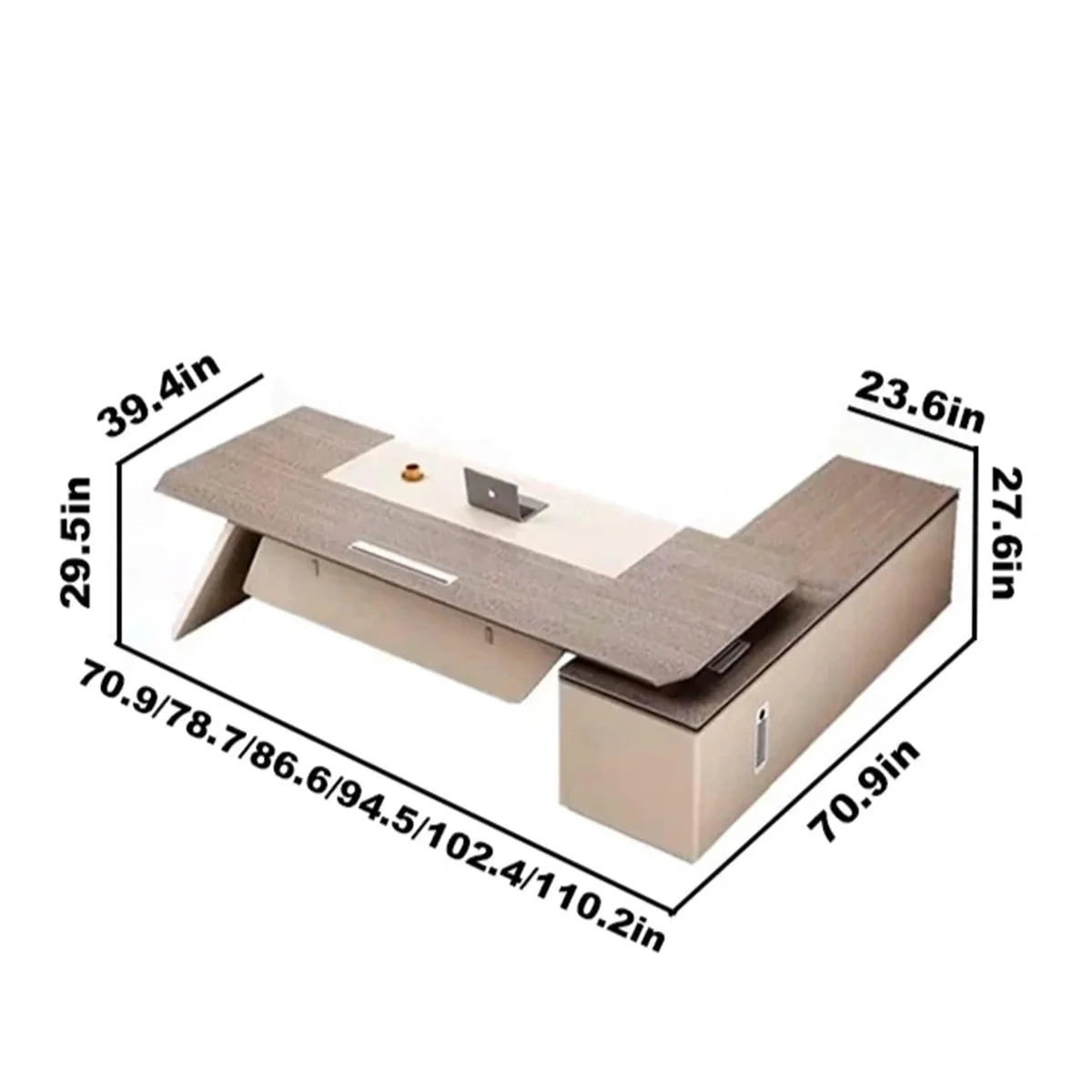 Copley · Modern L-Shaped Executive Desk
