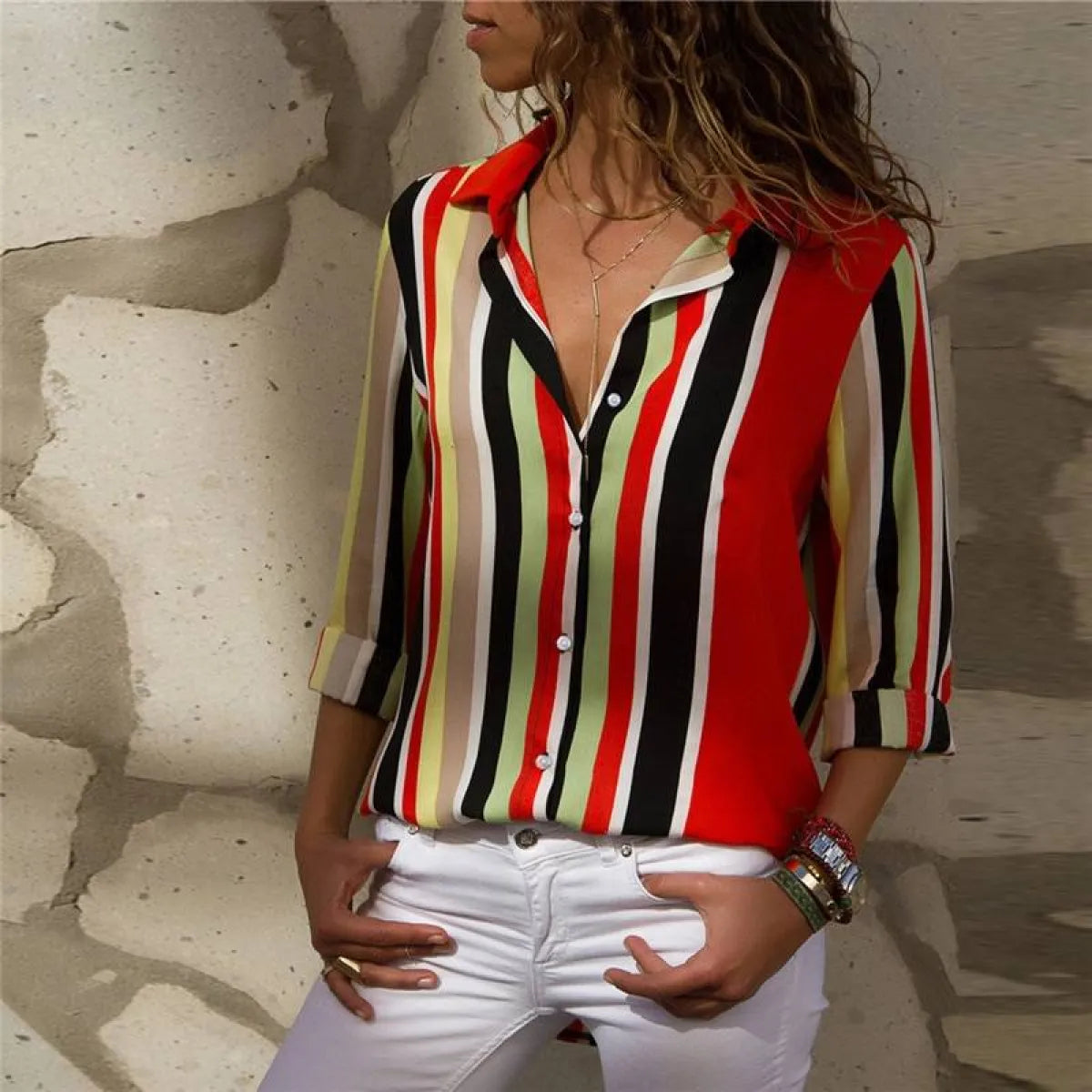 Korean Office Chiffon Blouse