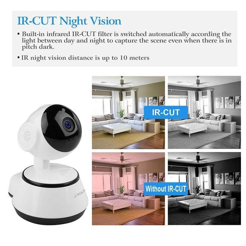 Kosaco Caméra IP WiFi 720P avec Détection de Mouvement
