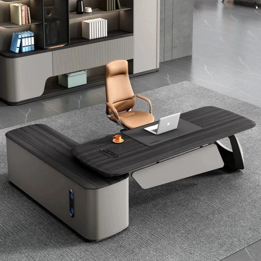 Veris · Modern L-Shaped Executive Desk