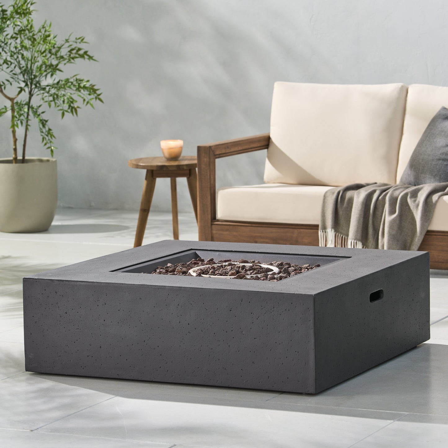 50,000 BTU Square MGO Fire Table (Tank Cover not Included)