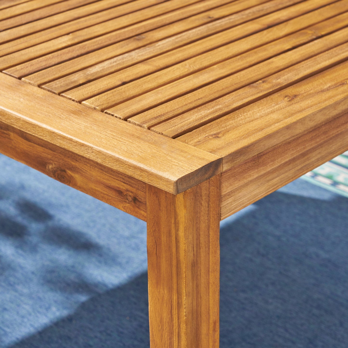 Outdoor Expandable Acacia Wood Dining Table