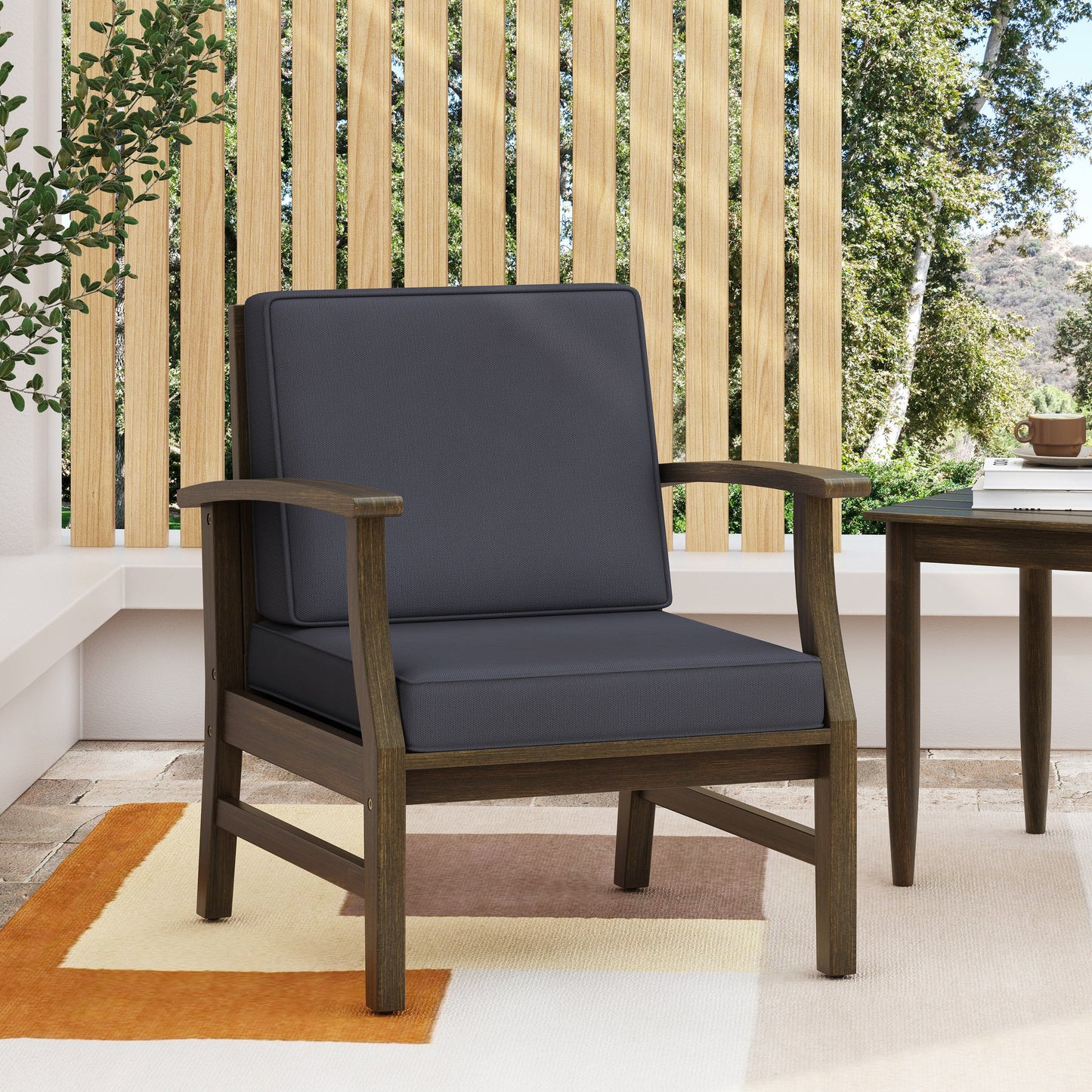 Perla Club Chair, Dark