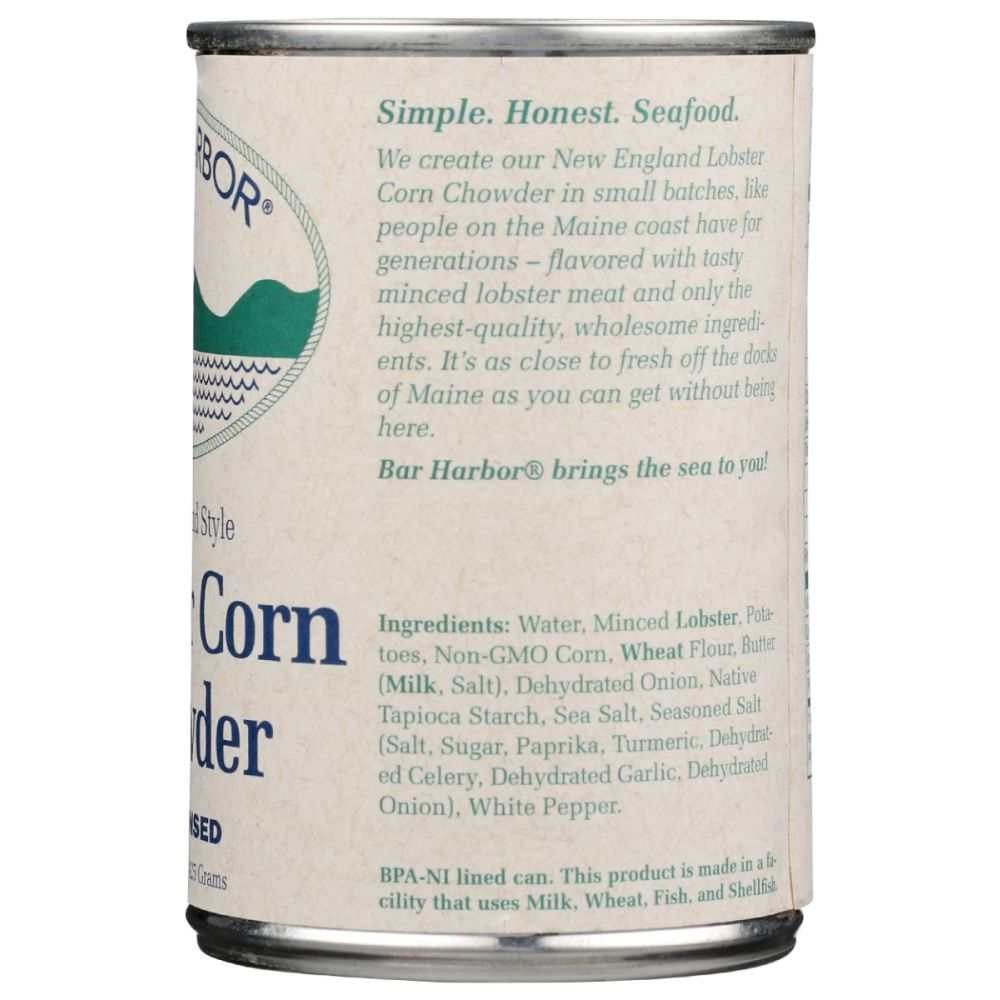 BAR HARBOR: Lobster Corn Chowder Condensed, 15 oz
