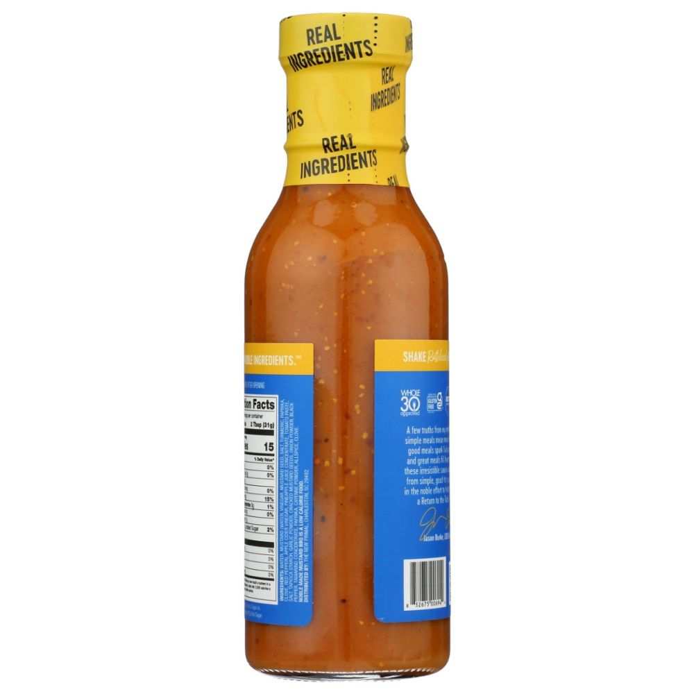 NOBLE MADE BY THE NEW PRIMAL: Less Sugar Mustard BBQ Sauce, 12 fo