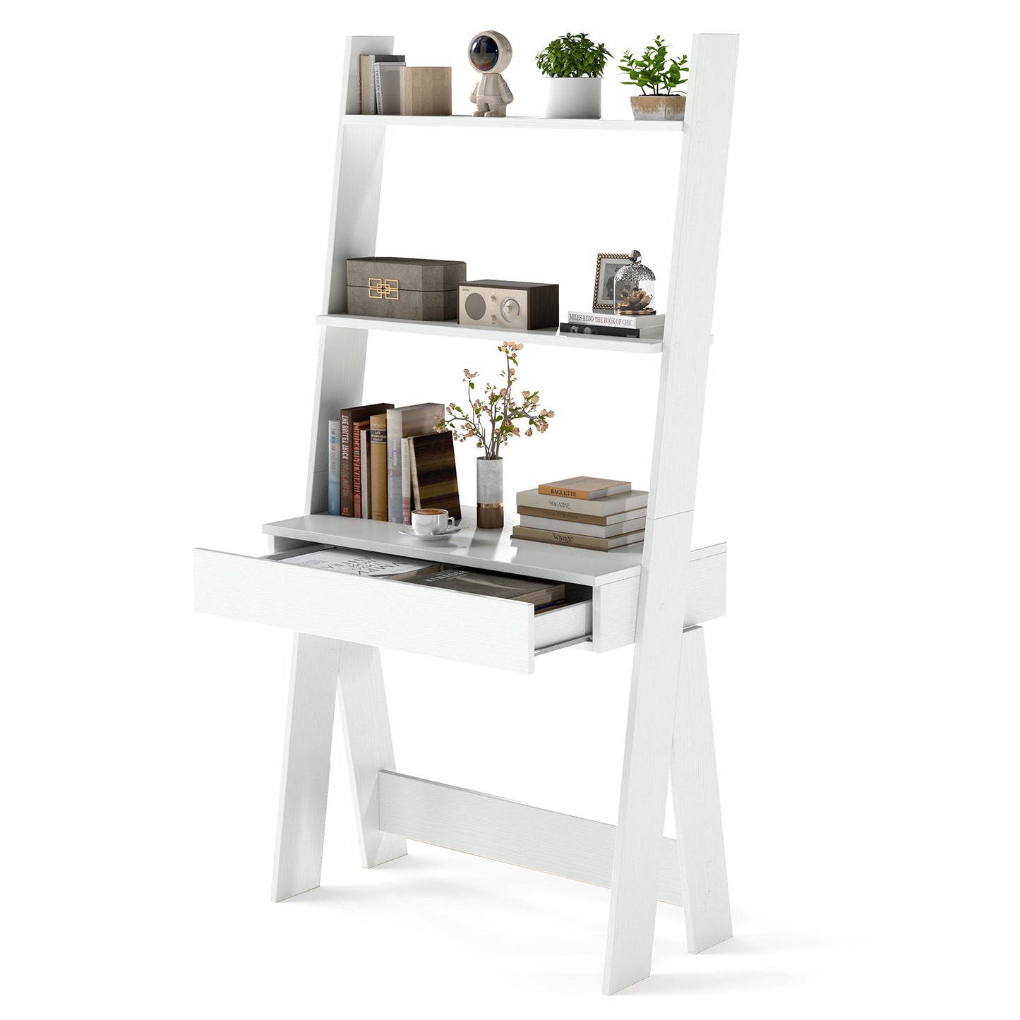 Ladder Shelf Desk