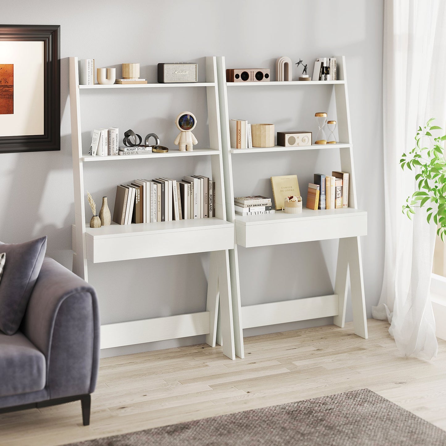 Ladder Shelf Desk