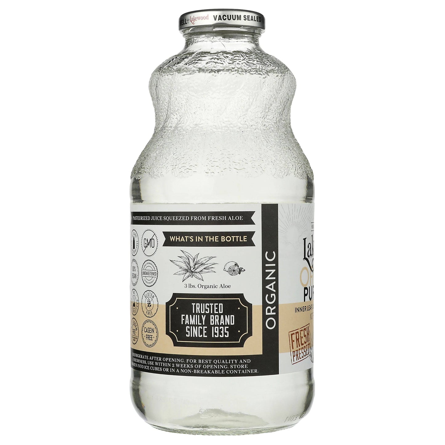 Organic Aloe Juice with Lemon
