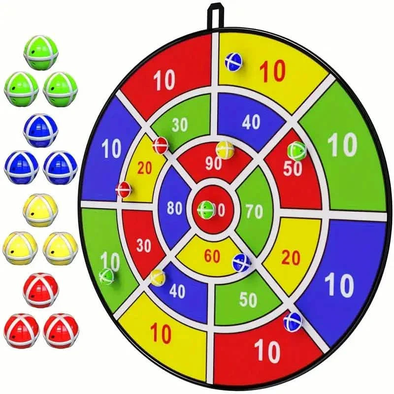 Grand jeu de fléchettes de 74 cm avec balles collantes, pour l'intérieur et l'extérieur, jouets de jeu amusants pour les fêtes