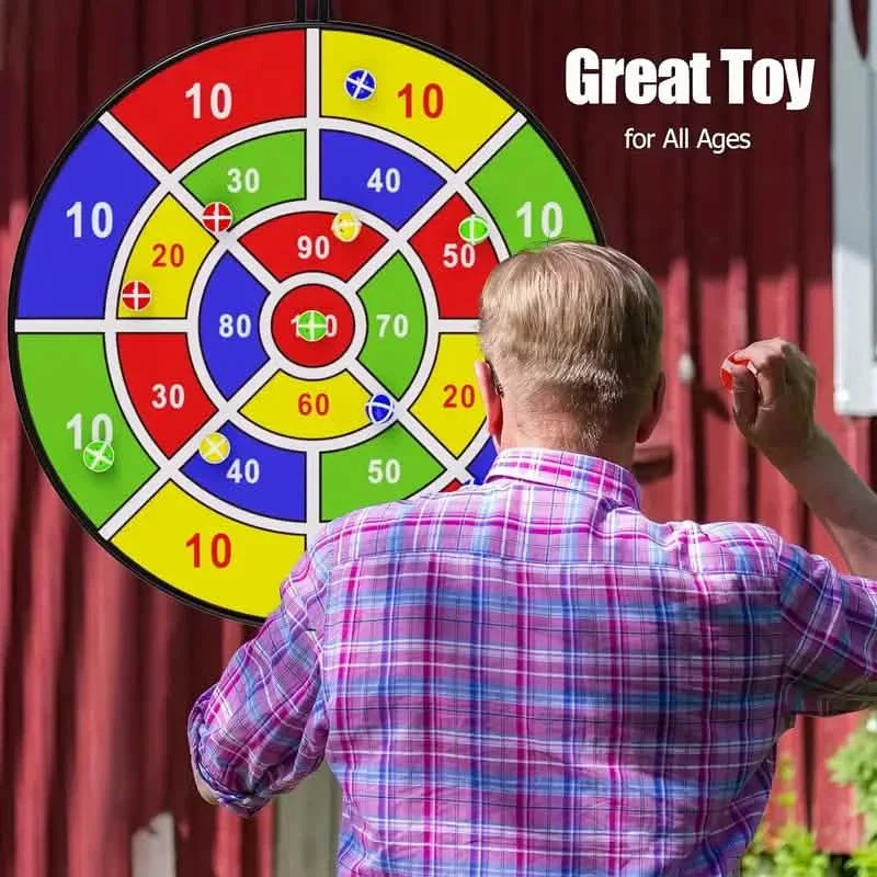 Grand jeu de fléchettes de 74 cm avec balles collantes, pour l'intérieur et l'extérieur, jouets de jeu amusants pour les fêtes
