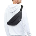 Grand sac banane à bandoulière avec 4 poches zippées