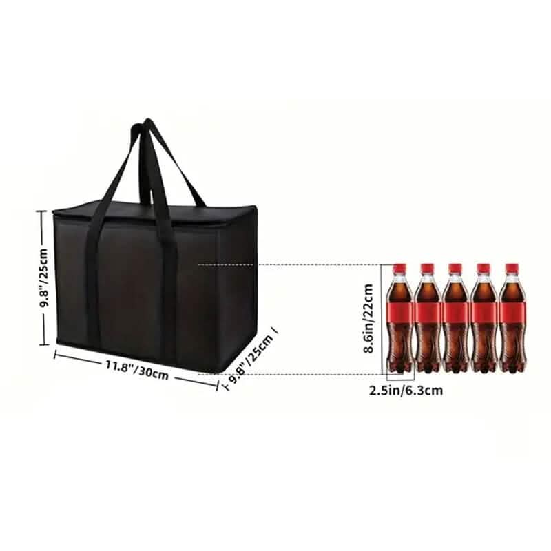 Large Sturdy Zipper Insulated Bag