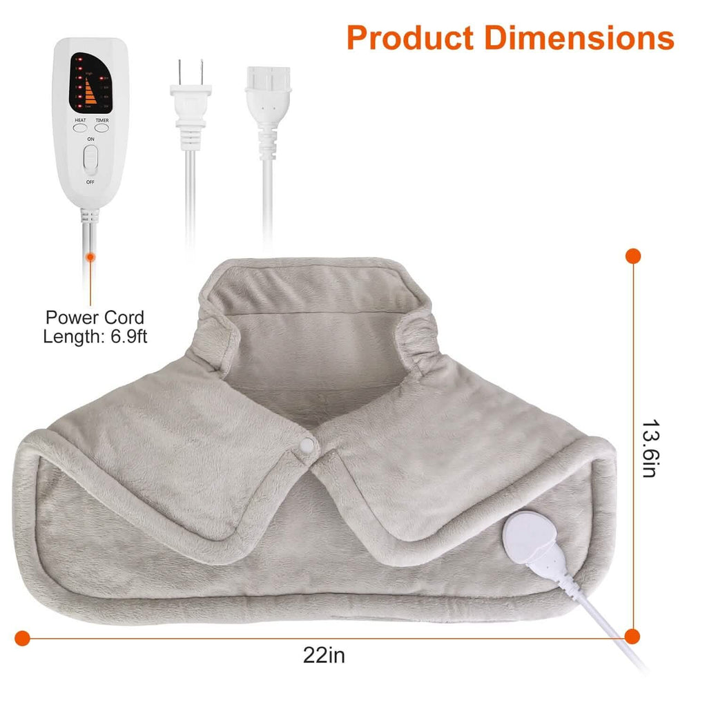 Grand coussin chauffant lesté pour le cou et les épaules