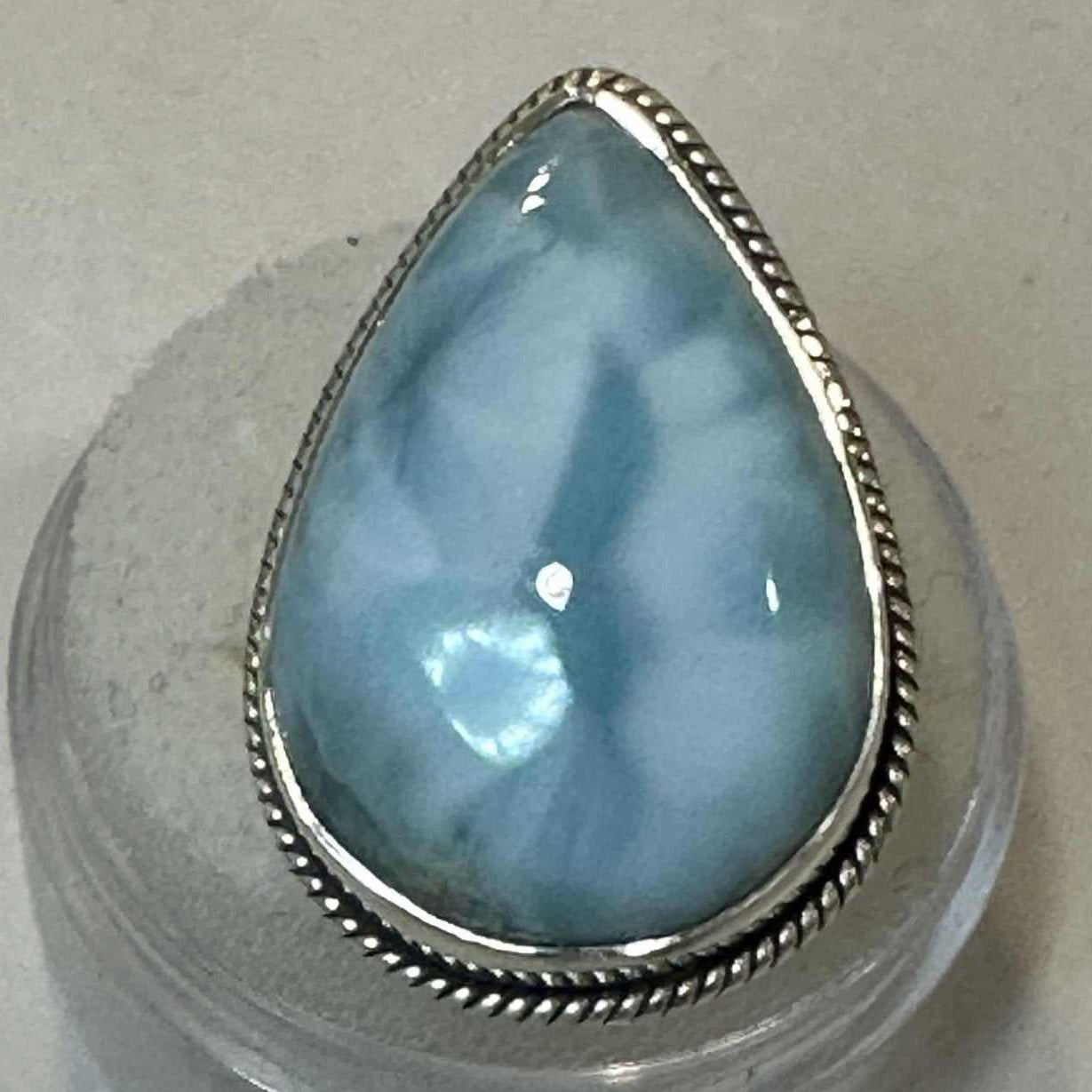 Larimar Ring Size 6 - "Blue Beauty"