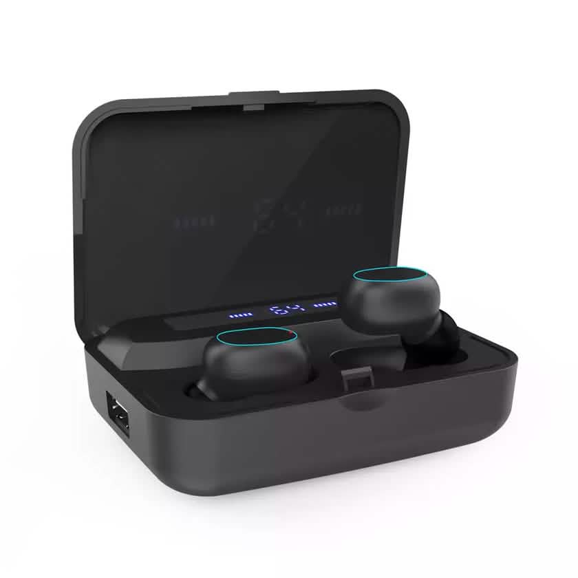 Écouteurs sans fil Bluetooth 5.2 Laud Pro Buds avec affichage numérique de la puissance