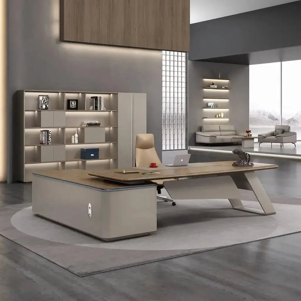 Laurier · Modern L-Shaped Executive Desk