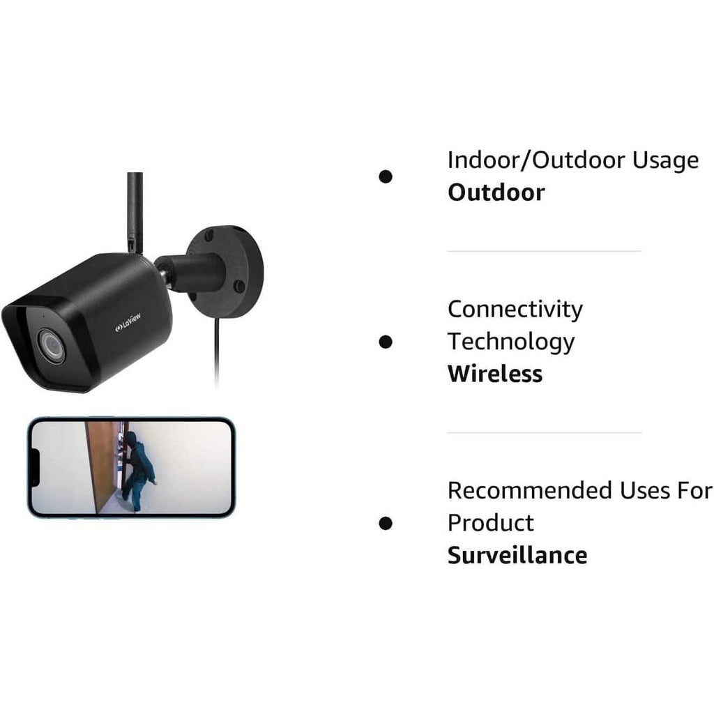 LaView Security Camera Outdoor 1080P HD Wi-Fi Camera  (Refurbished)