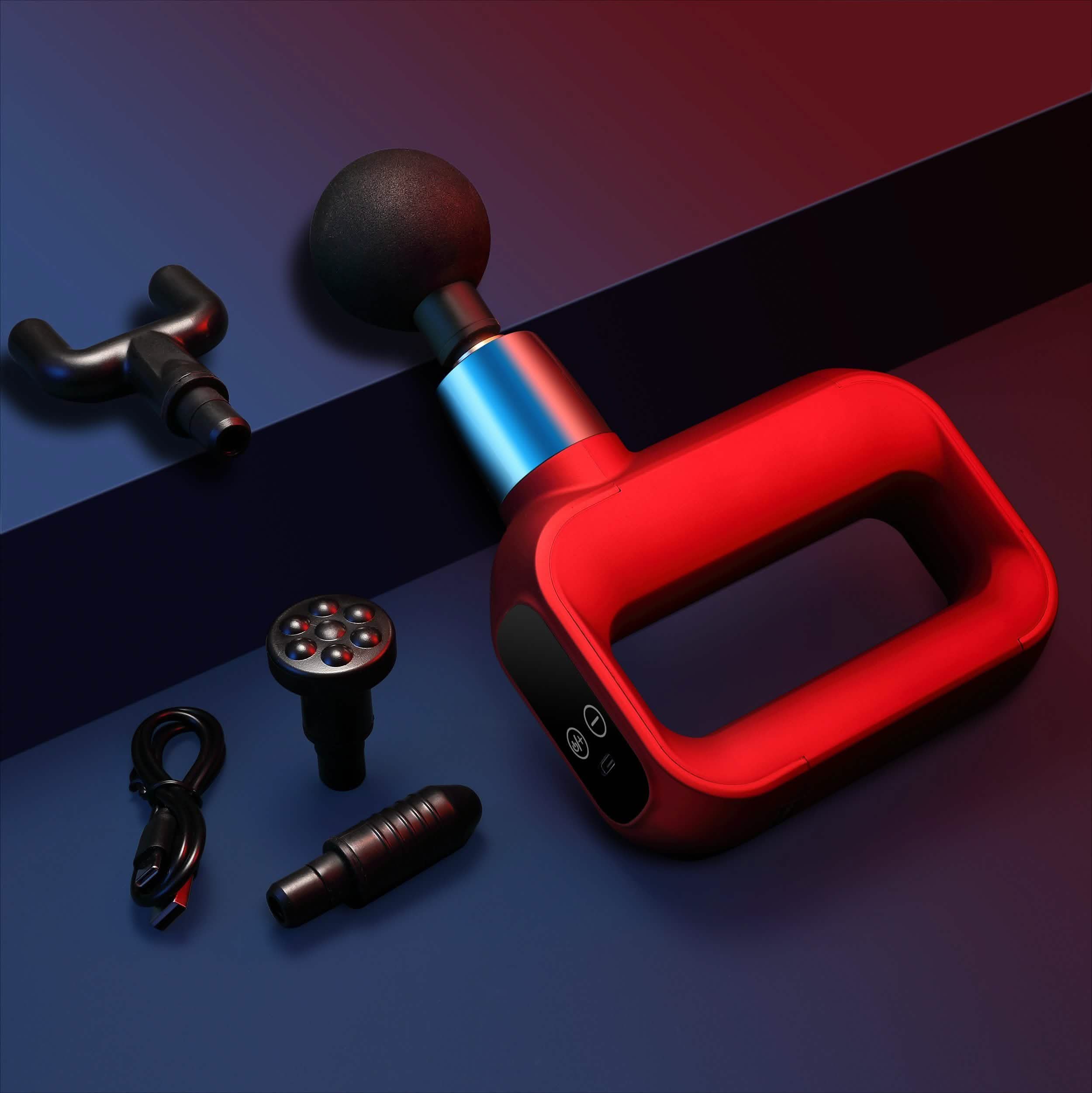 Masseur musculaire à percussion portatif de luxe LAX pour les tissus profonds et le fitness