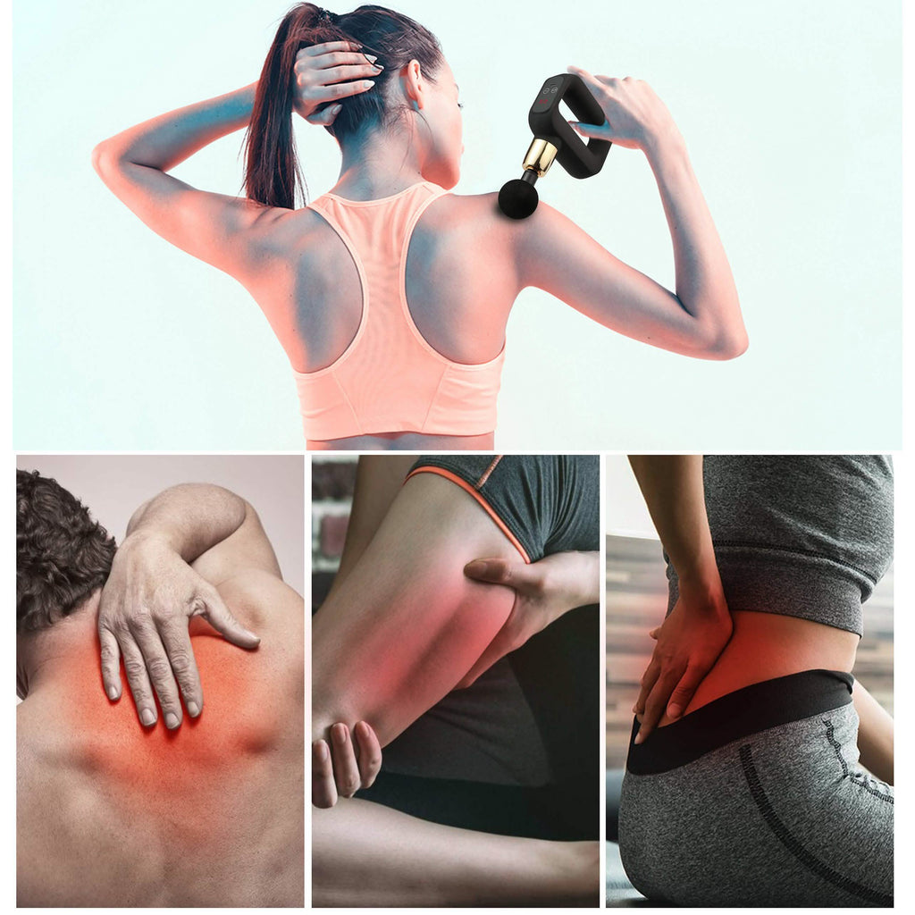 Masseur musculaire à percussion portatif de luxe LAX pour les tissus profonds et le fitness
