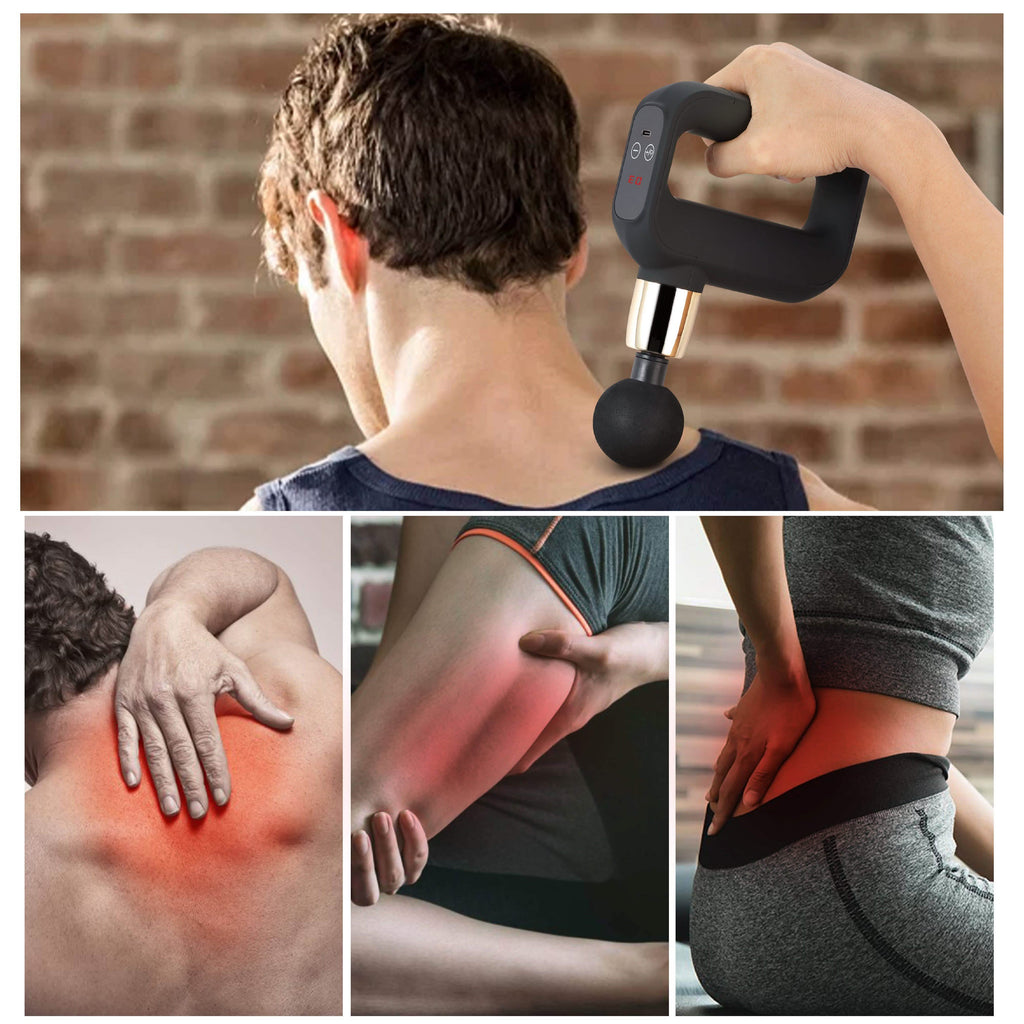Masseur musculaire à percussion portatif de luxe LAX pour les tissus profonds et le fitness