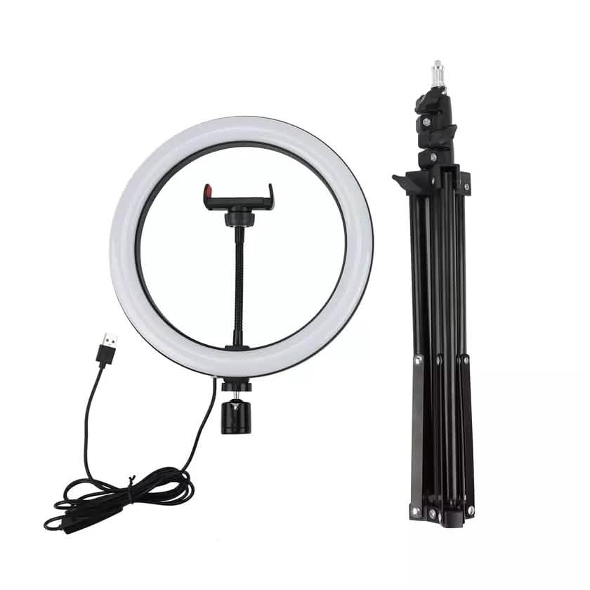 LAX Selfie Ring LED Light Stand with Tripod