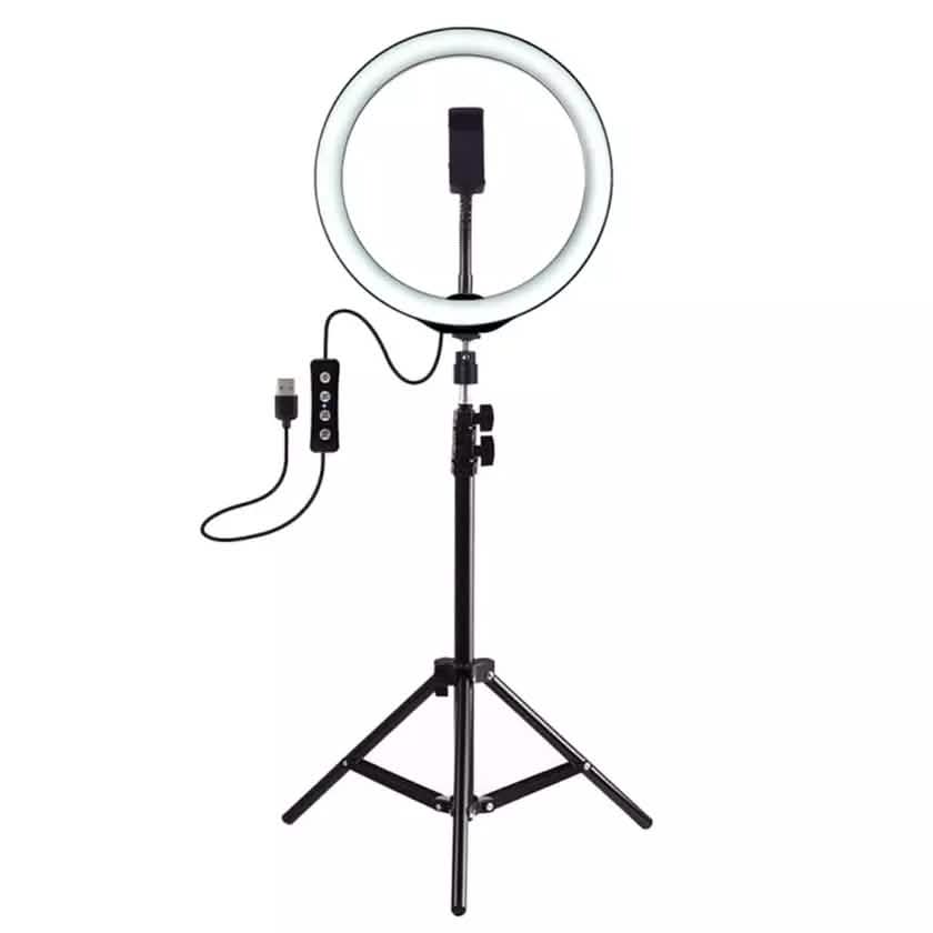 LAX Selfie Ring LED Light Stand with Tripod