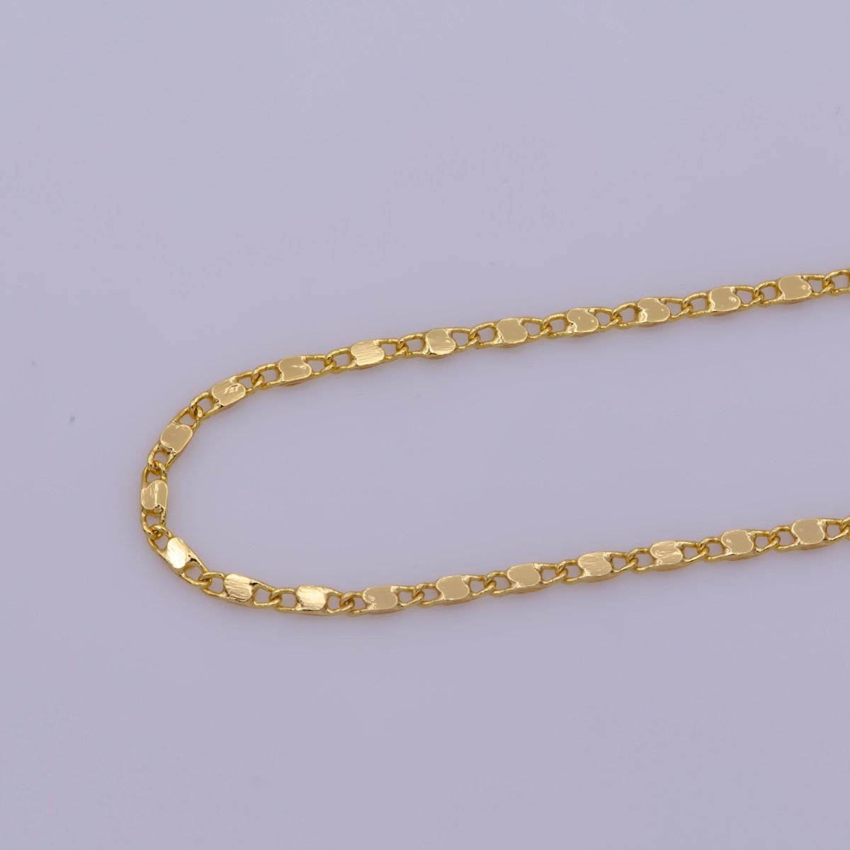 Layering Gold Anchor Chain Choker Necklace, 24k Gold Filled Chain, Chain Layering Necklace, Dainty Gold Chain, Minimalist Jewelry Necklace | WA-383