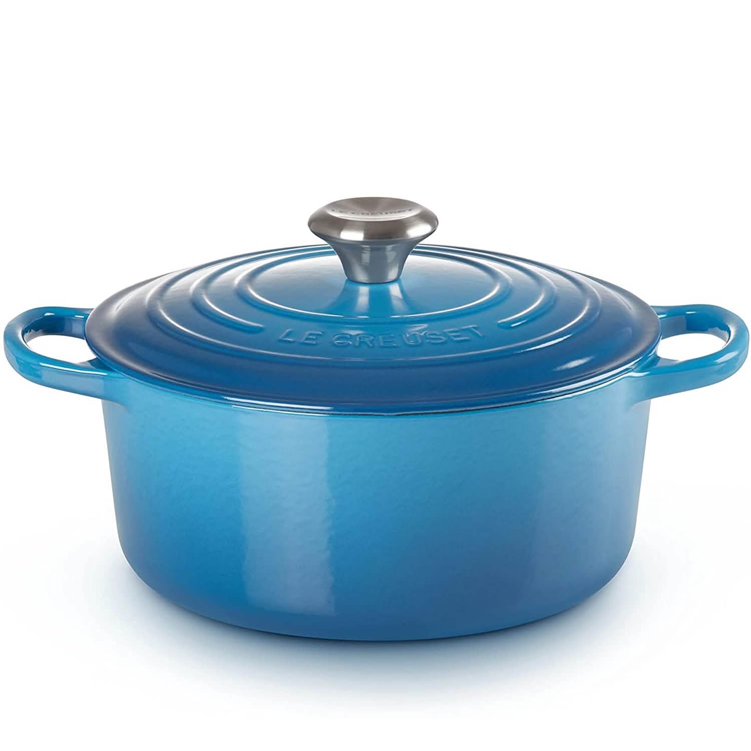 Le Creuset Cocotte Ronde en Fonte Émaillée Signature, 6,8 L, Marseille