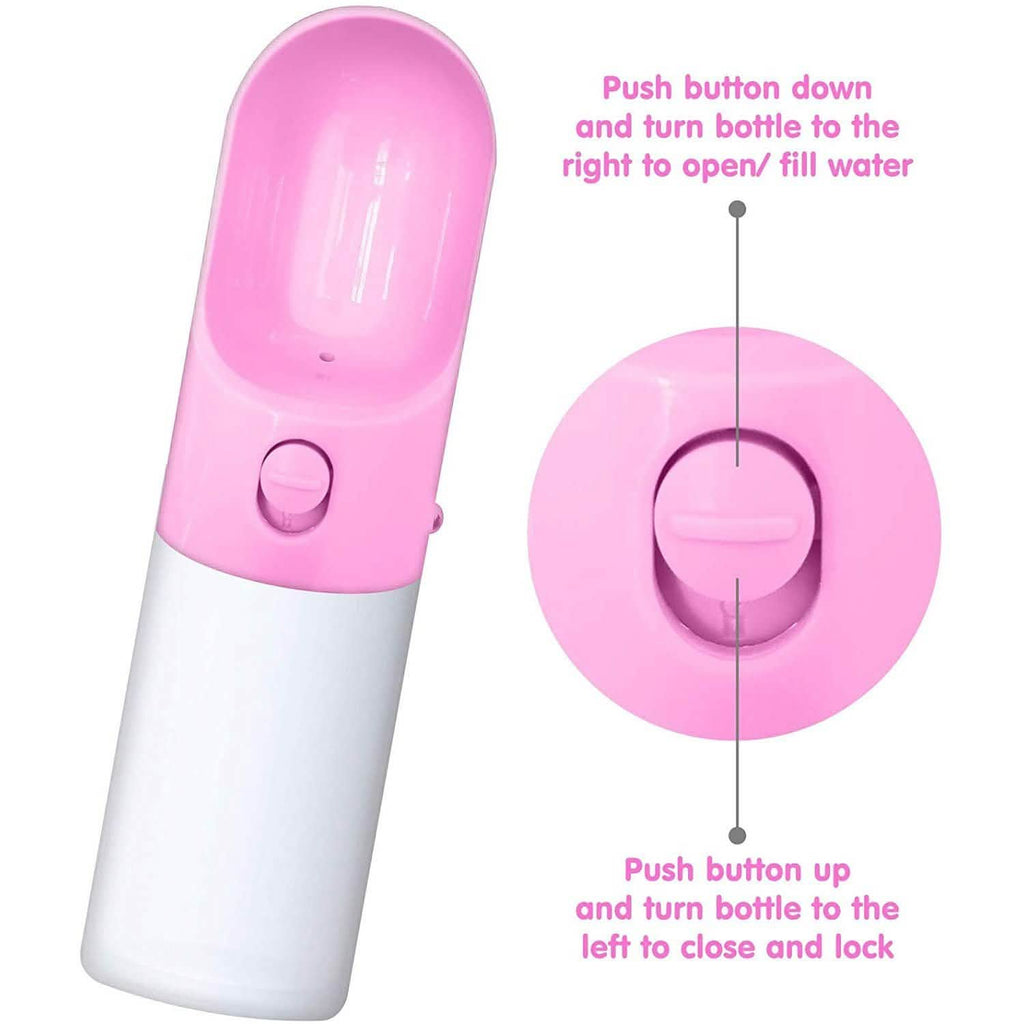 Distributeur d'eau anti-fuite avec gamelle pour animaux de compagnie