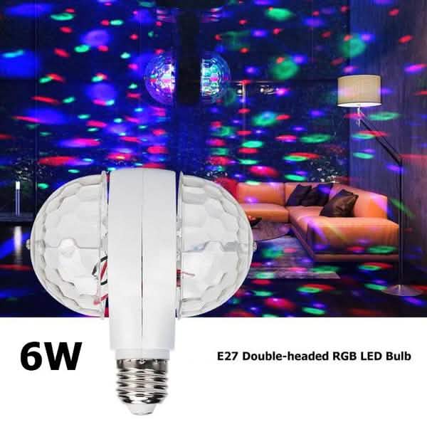 LED 6W 回転電球ライト
