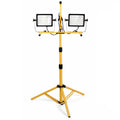 LED Dual-Head Work Light with Adjustable Tripod Stand