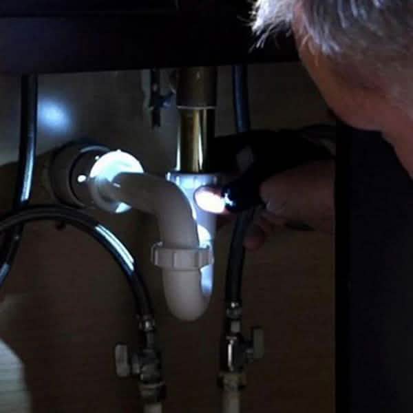 Gants sans doigts avec 2 lampes LED et sangle magique (type torche)