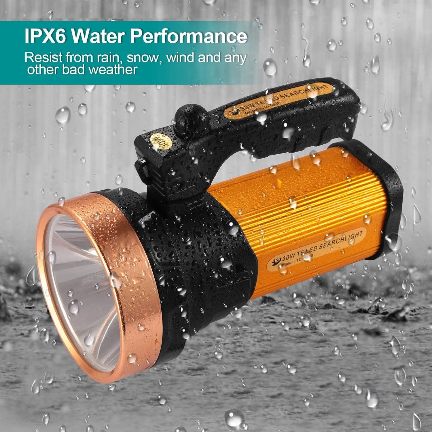 LED懐中電灯 IPX6防水 ハンドヘルドナイトライト