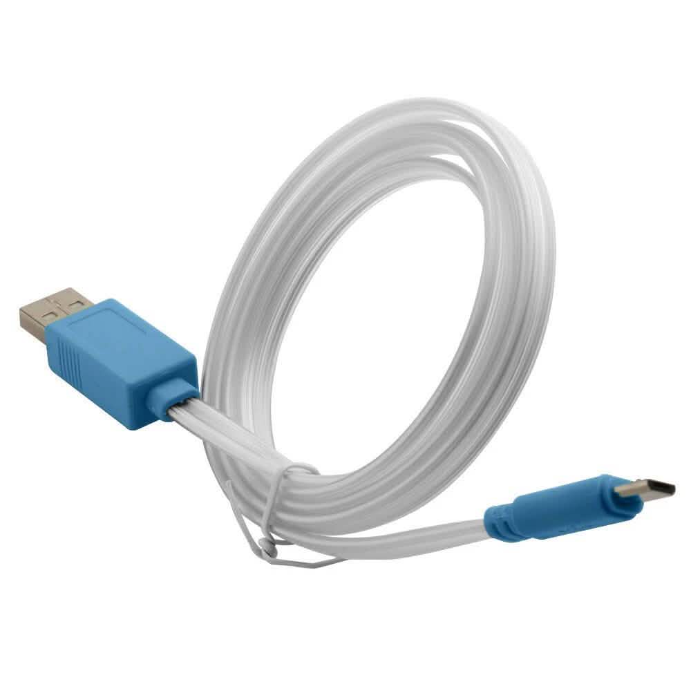 Câble de données de chargeur Micro USB lumineux LED