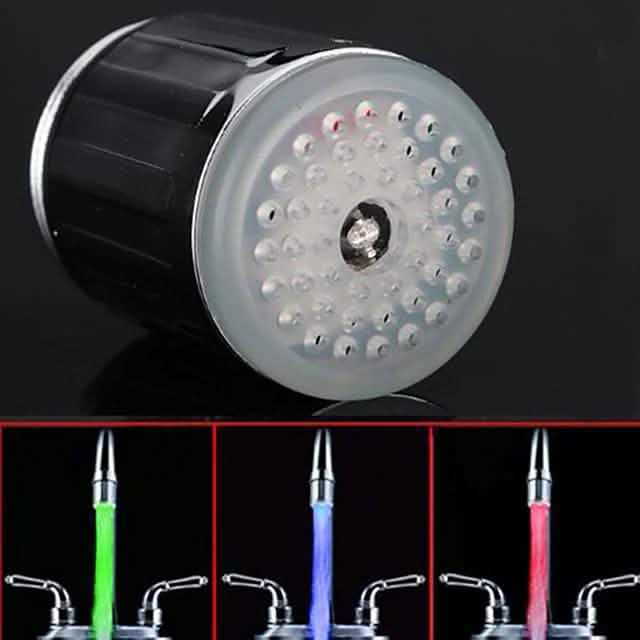 LEDライト水道蛇口ヘッド発光LEDシャワーストリーム