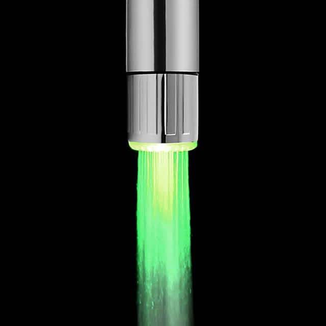 LEDライト水道蛇口ヘッド発光LEDシャワーストリーム