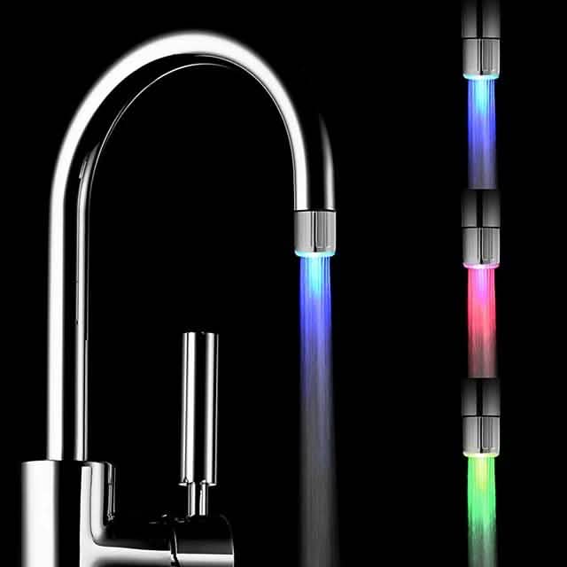 LEDライト水道蛇口ヘッド発光LEDシャワーストリーム