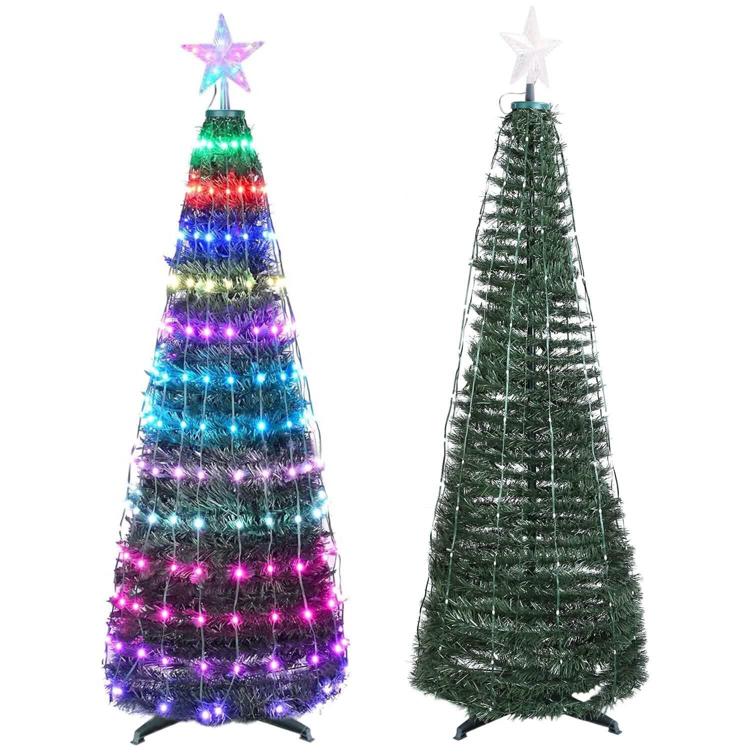 LED Lights Collapsible Christmas Tree Light with Remote App Control