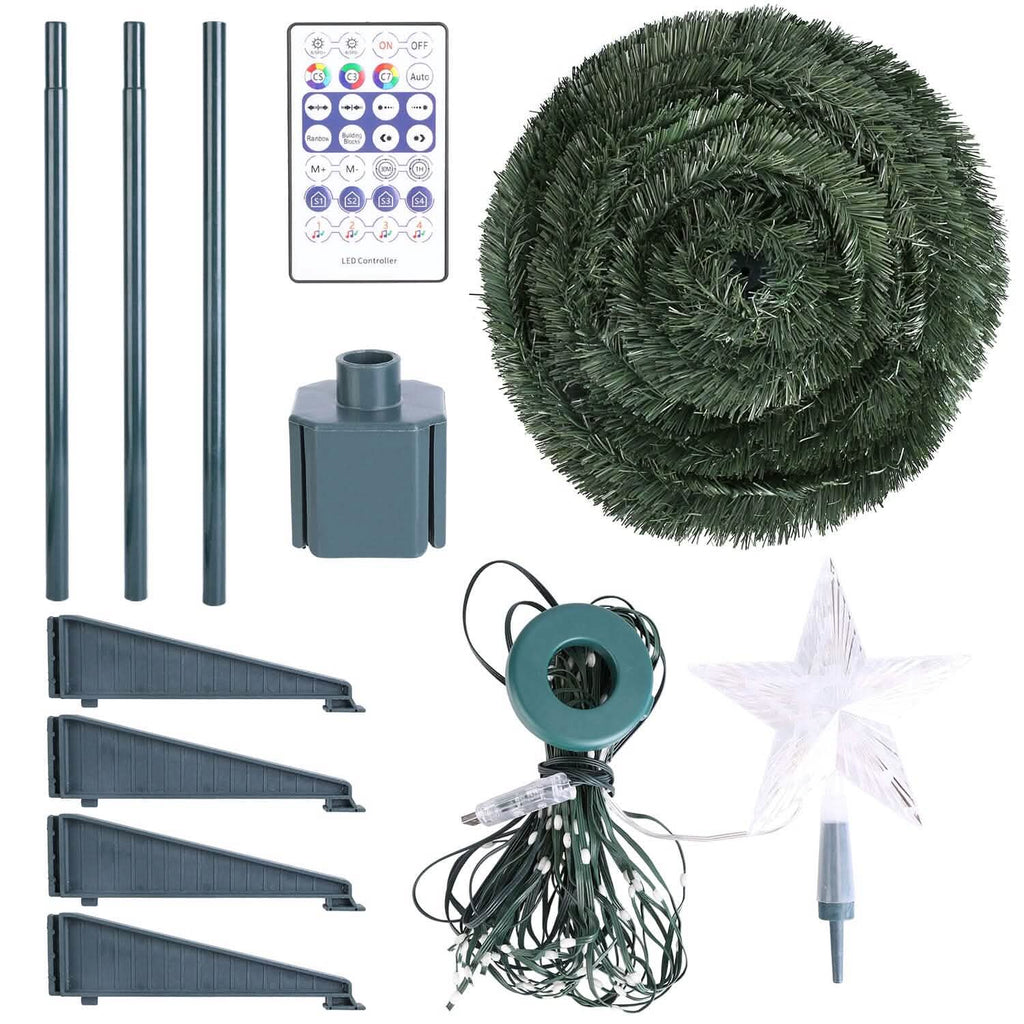 LED Lights Collapsible Christmas Tree Light with Remote App Control