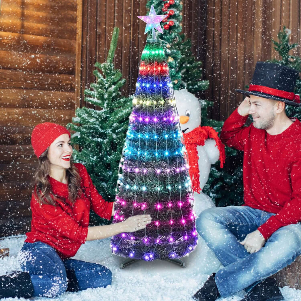 LED Lights Collapsible Christmas Tree Light with Remote App Control