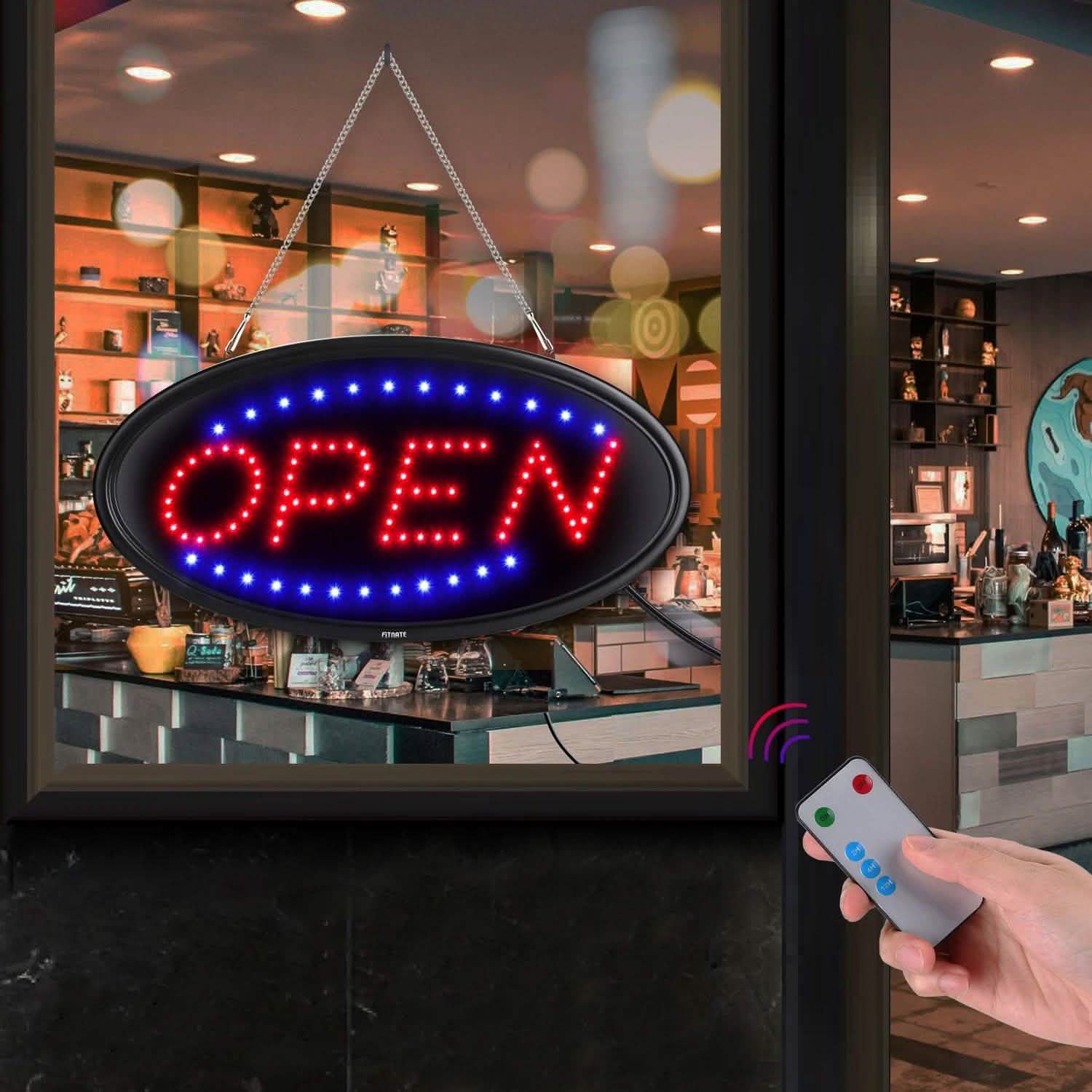 LED Open Sign Advertisement Board Electric Display with Remote Control and Timing Function