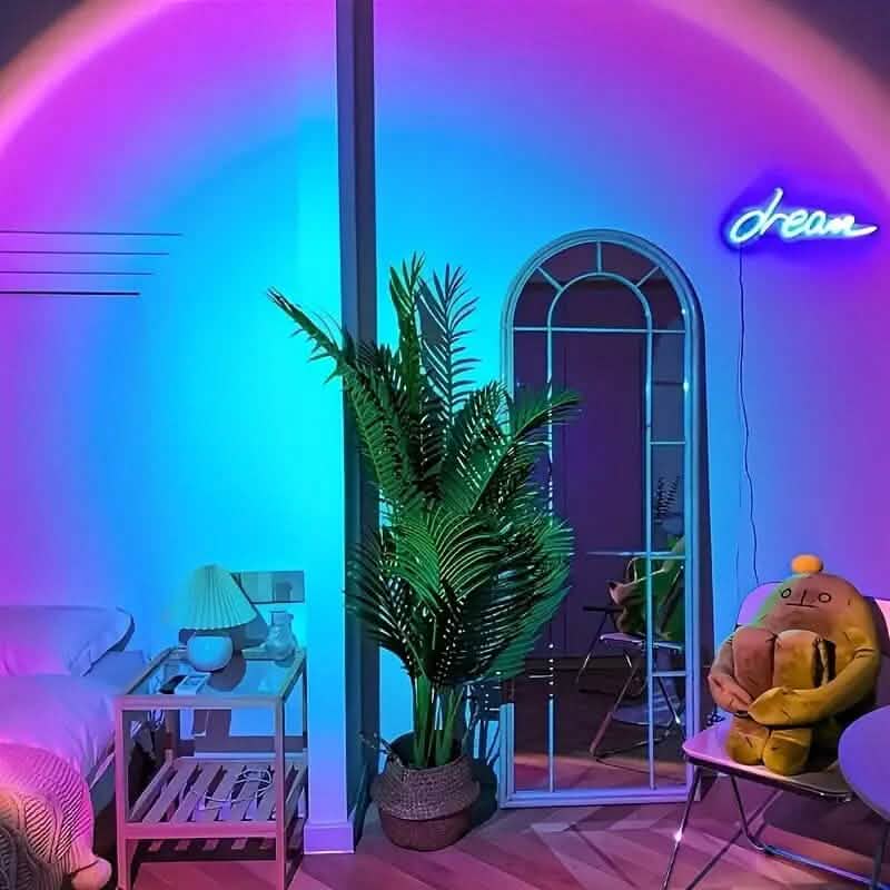 LED Projection Sunset Rainbow Lamp