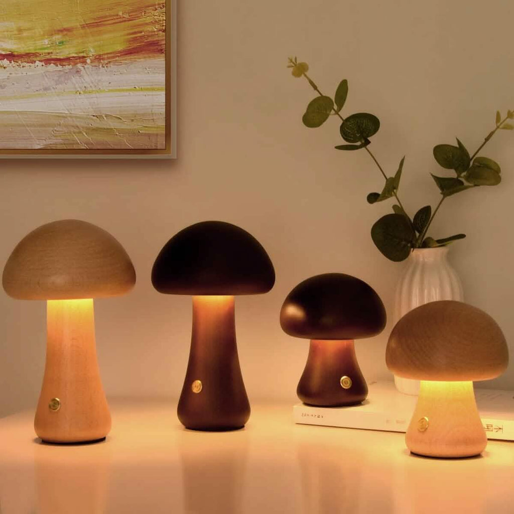 LED充電式クリエイティブマッシュルームテーブルランプ