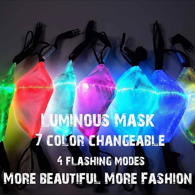 Masque facial rechargeable à LED