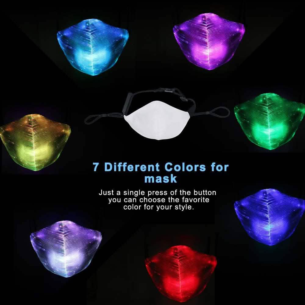 Masque facial rechargeable à LED