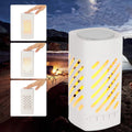 Lampe de camping rechargeable LED intelligente tactile avec haut-parleur Bluetooth