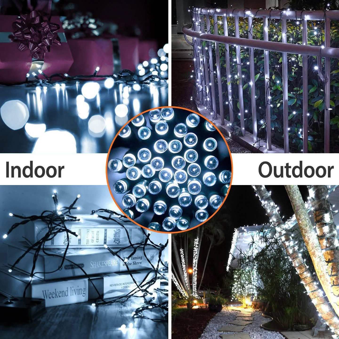 Guirlande lumineuse féerique solaire à LED
