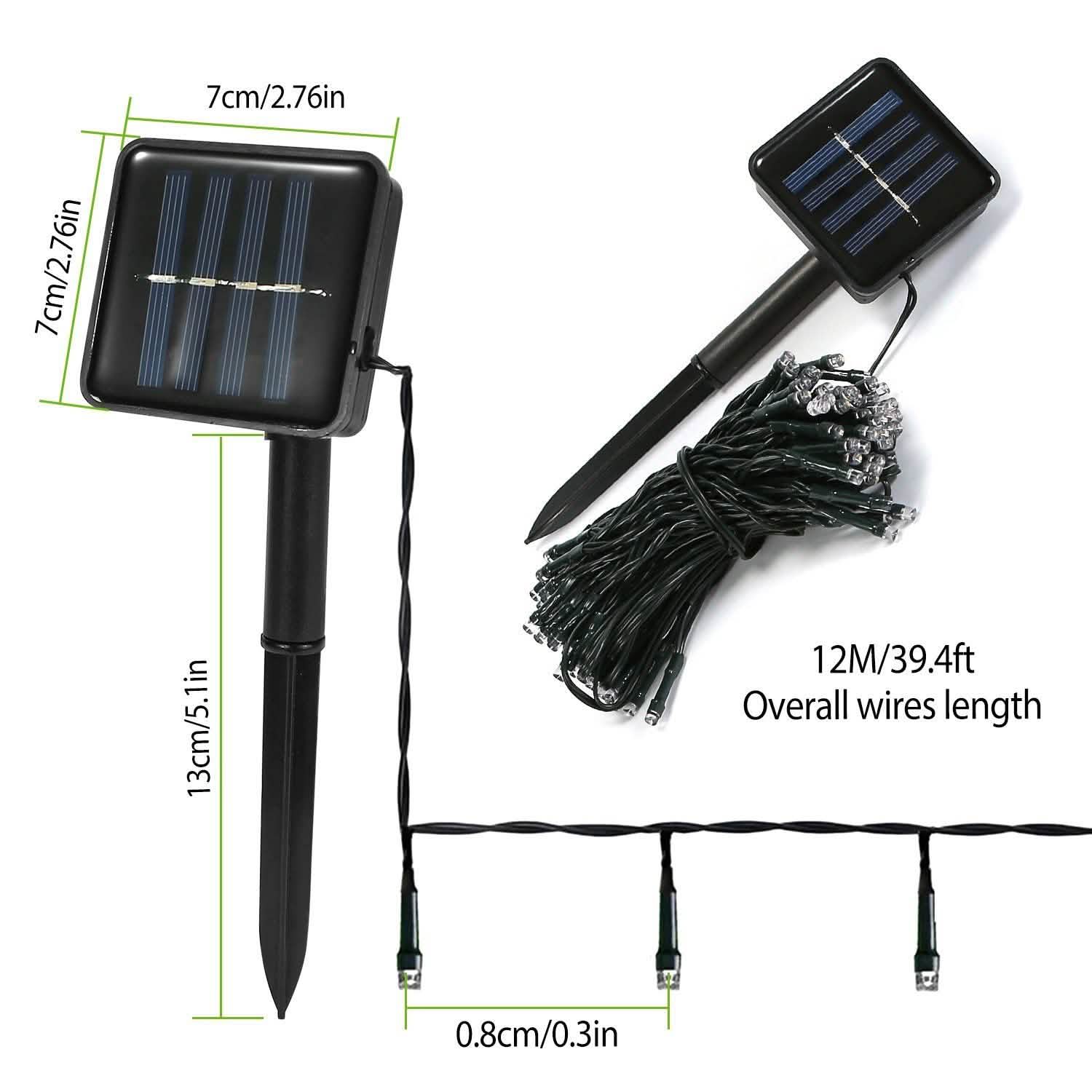 Guirlande lumineuse féerique solaire à LED